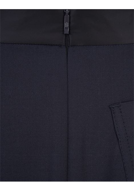 Gonna Midi Plissé In Misto Lana Blu Navy MONCLER | 093-2D00007 54AUD774